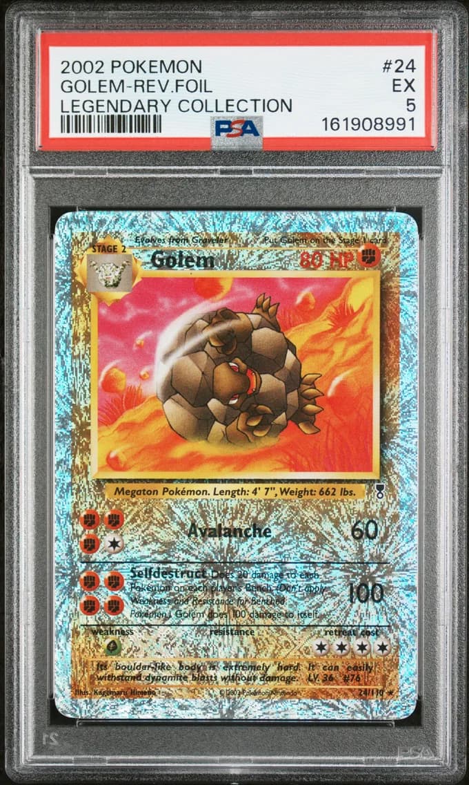 Golem-Reverse Foil, Legendary Collection, PSA 5