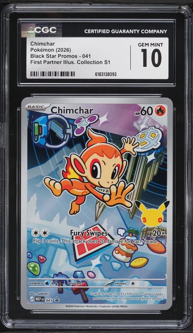 Chimchar, Black Star Promos - Mega Evolution MEP EN, CGC 10