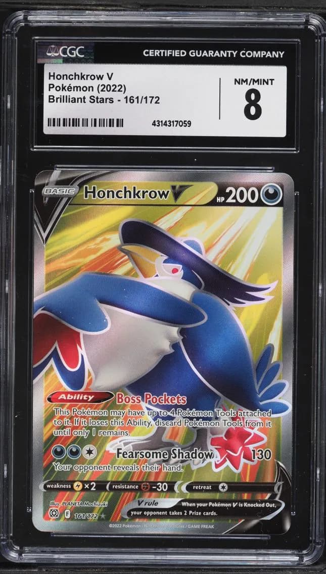 Honchkrow V, Brilliant Stars, CGC 8