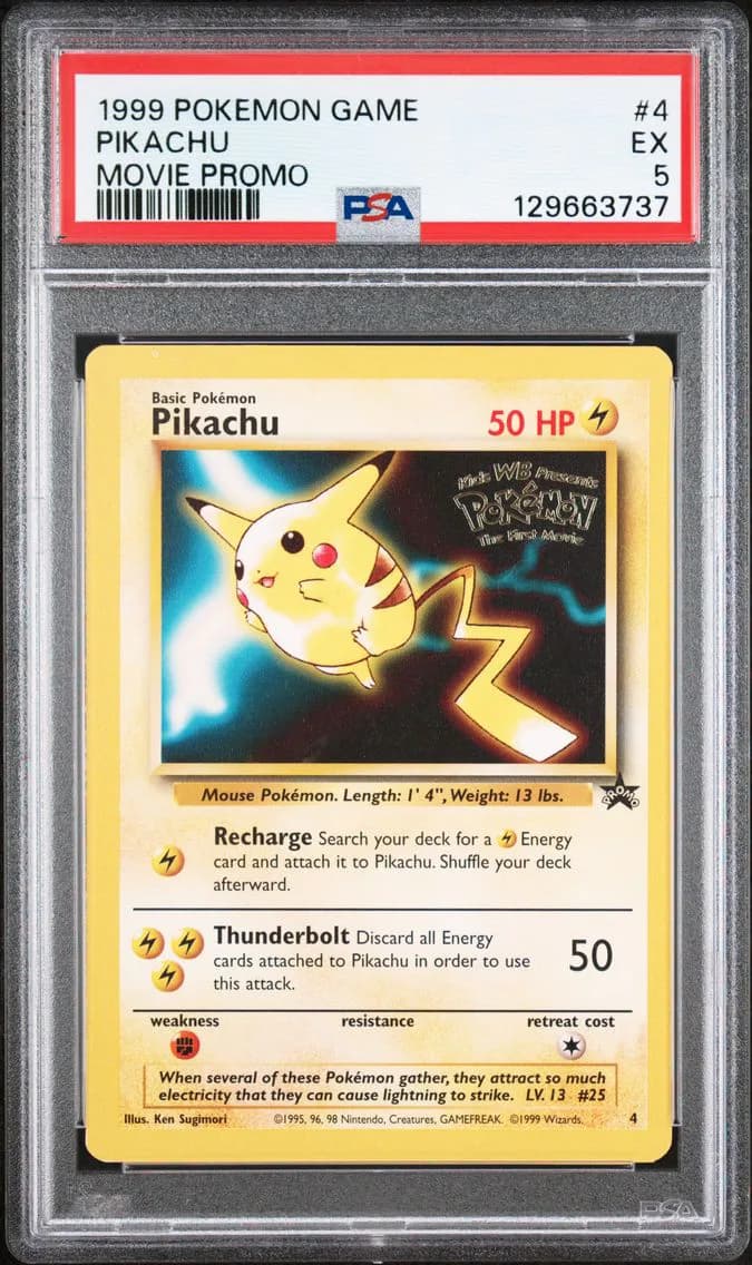 Pikachu, Game Movie, PSA 5