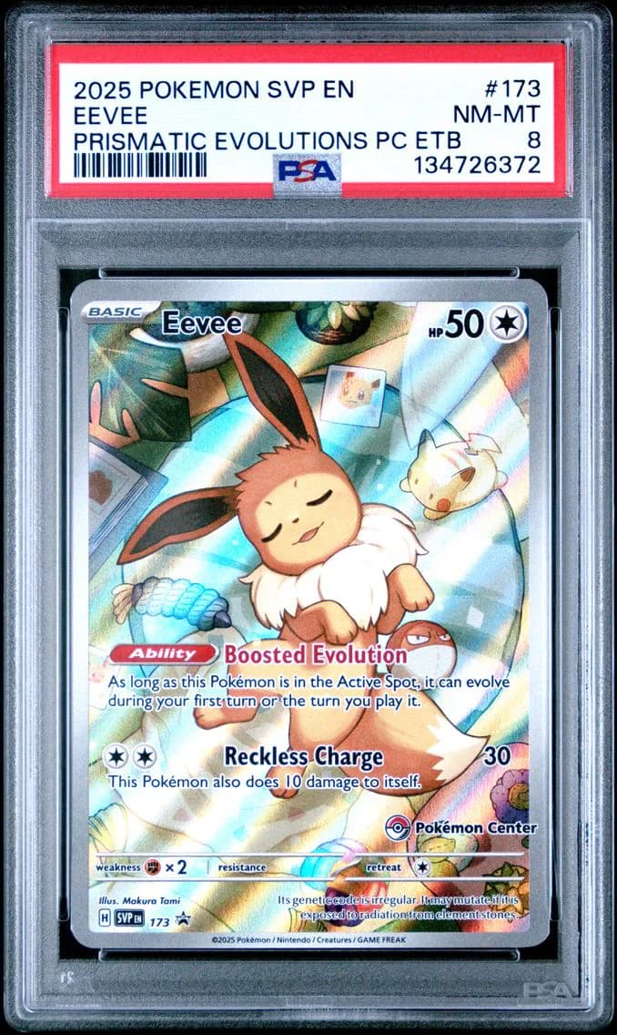 Eevee, SV Black Star Promo, PSA 8