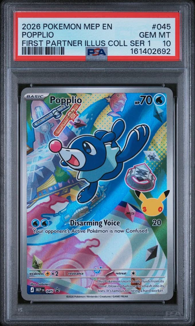 Popplio, Me Black Star Promo, PSA 10