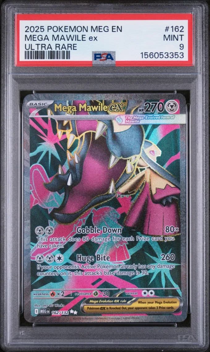 Mega Mawile EX, Mega Evolution, PSA 9
