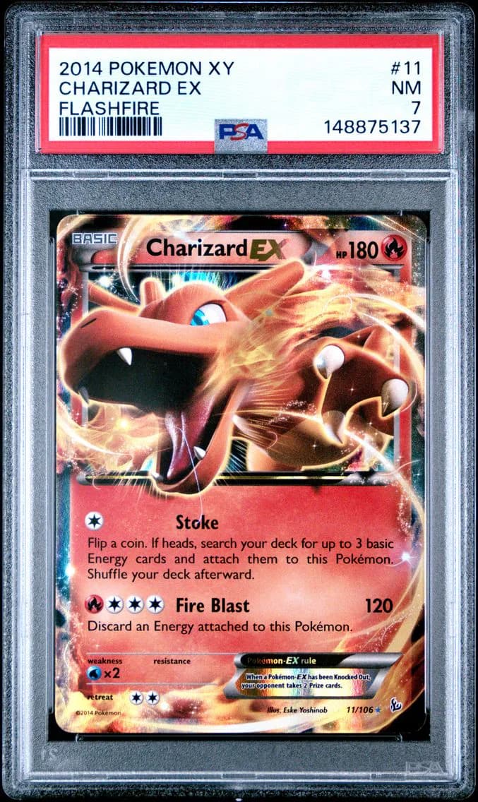 Charizard EX, XY Flashfire, PSA 7