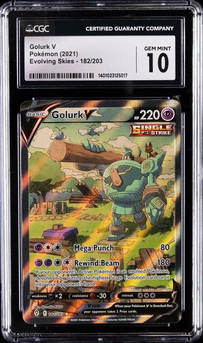 Golurk V, Evolving Skies, CGC 10