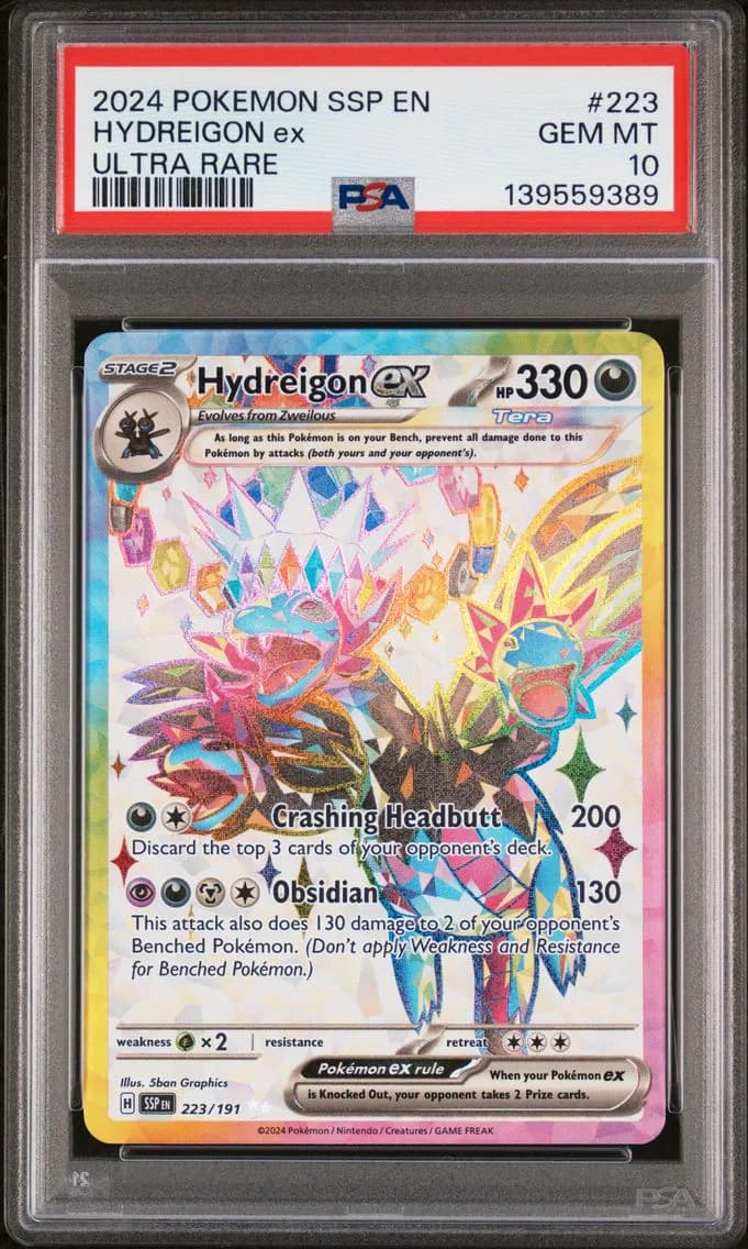 Hydreigon EX, Surging Sparks, PSA 10