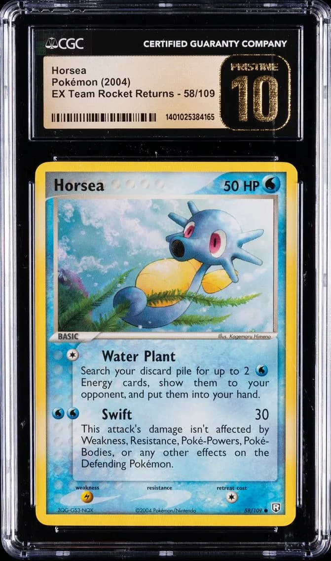 Horsea, EX Team Rocket Returns, CGC 10