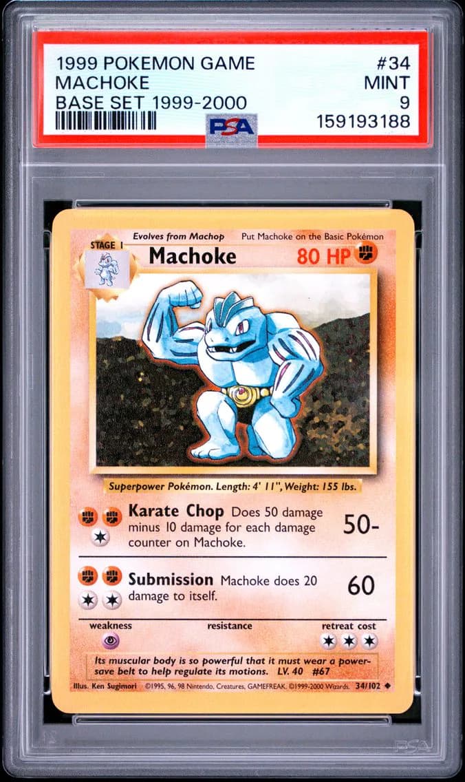 Machoke, Game, PSA 9