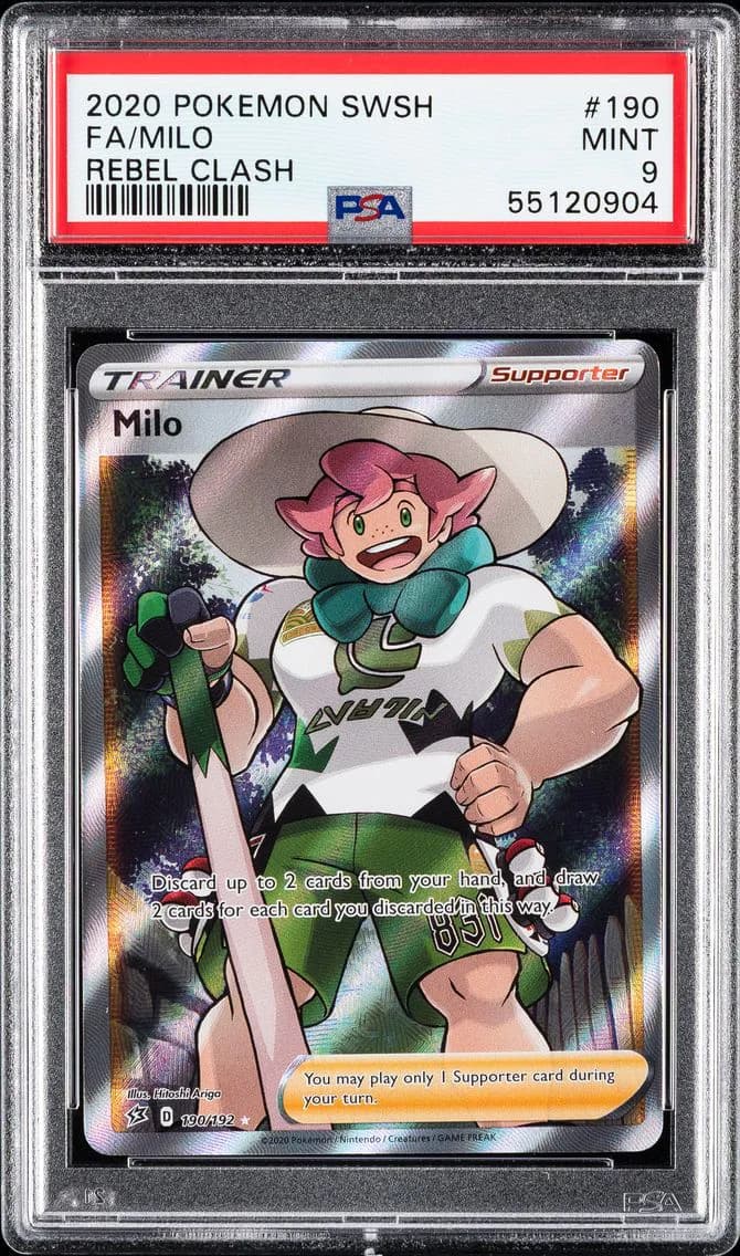 Milo, Sword & Shield Rebel Clash, PSA 9