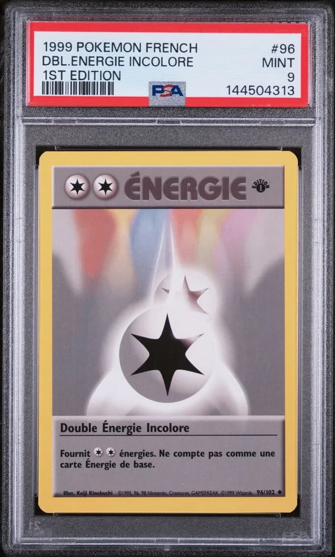 Double Energie Incolore, French, PSA 9