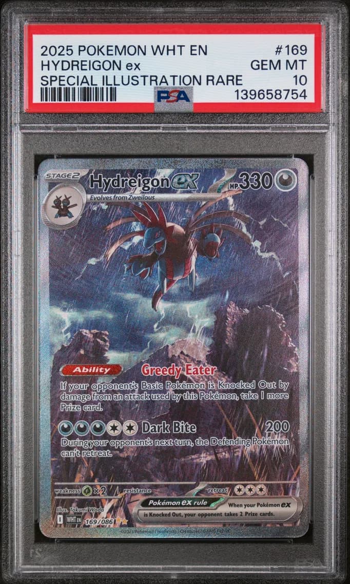 Hydreigon EX, White Flare, PSA 10