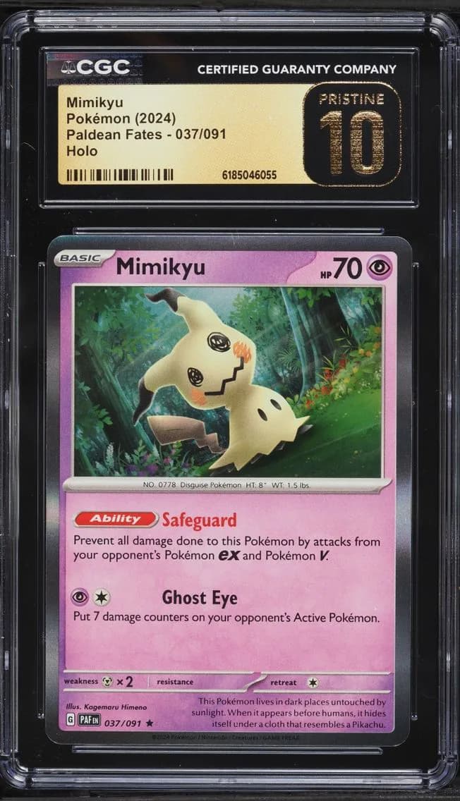 Mimikyu, Paldean Fates, CGC 10