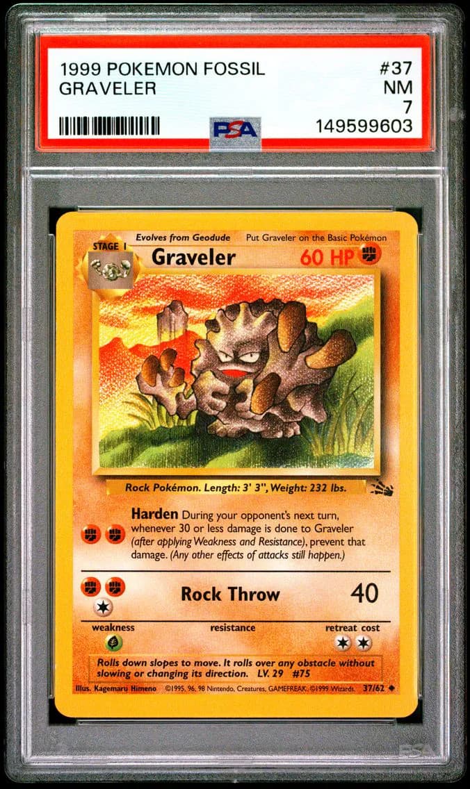 Graveler, Fossil, PSA 7
