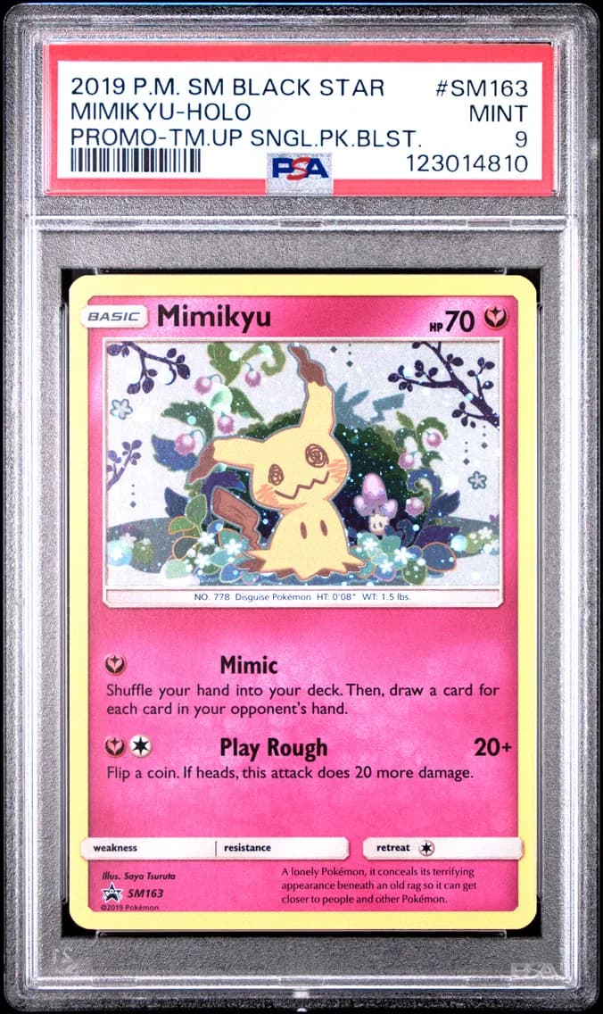Mimikyu-Holo, SM Black Star Promo, PSA 9