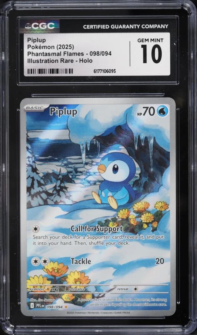 Piplup, Phantasmal Flames, CGC 10