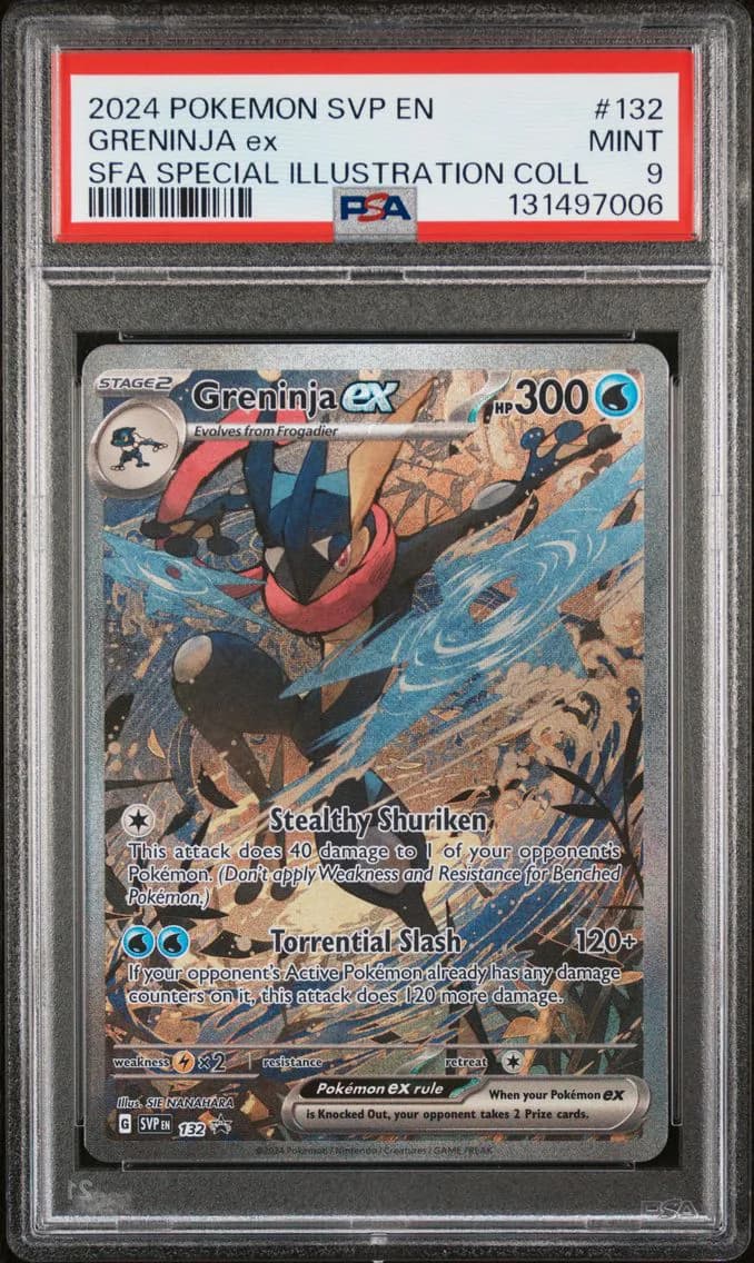 Greninja EX, SV Black Star Promo, PSA 9