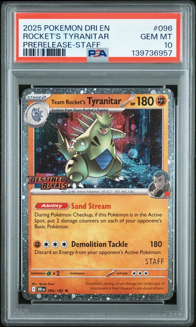 Team Rocket's Tyranitar, Destined Rivals, PSA 10