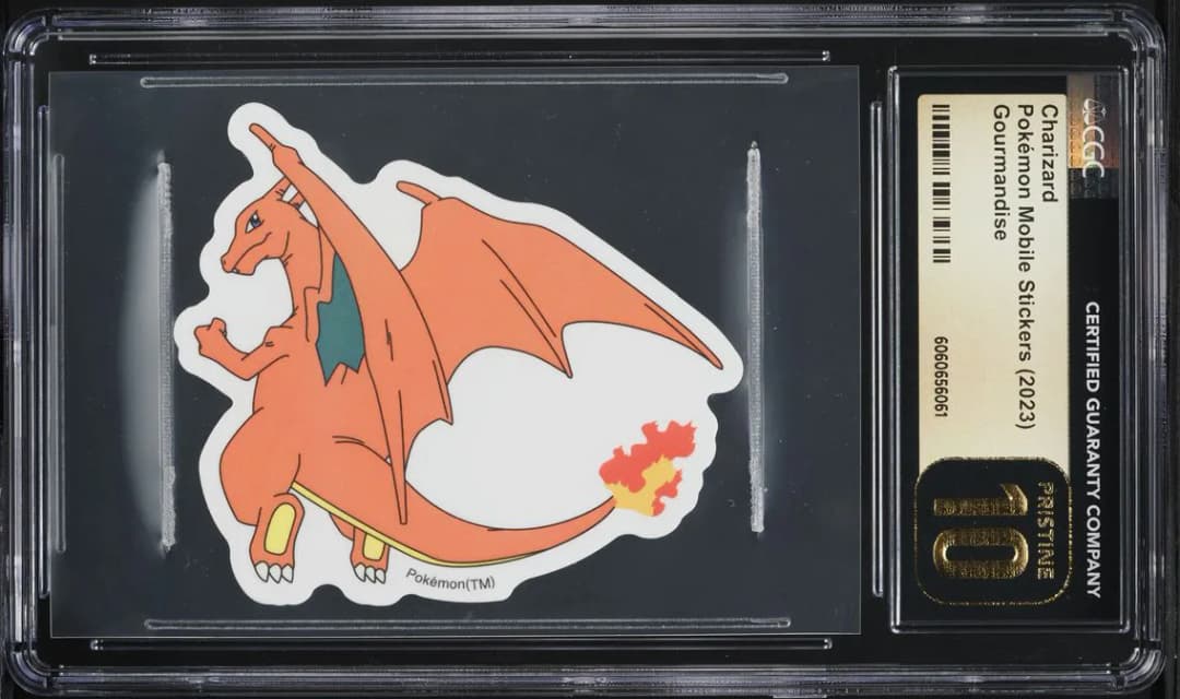 Charizard, Pokémon Mobile Stickers (Gourmandise) - Japanese, CGC 10