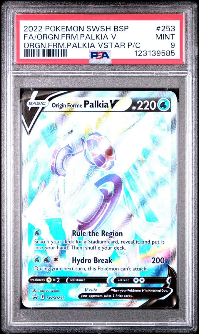 Origin Forme Palkia V, Swsh Black Star Promo, PSA 9