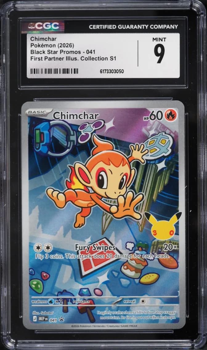 Chimchar, Black Star Promos - Mega Evolution MEP EN, CGC 9