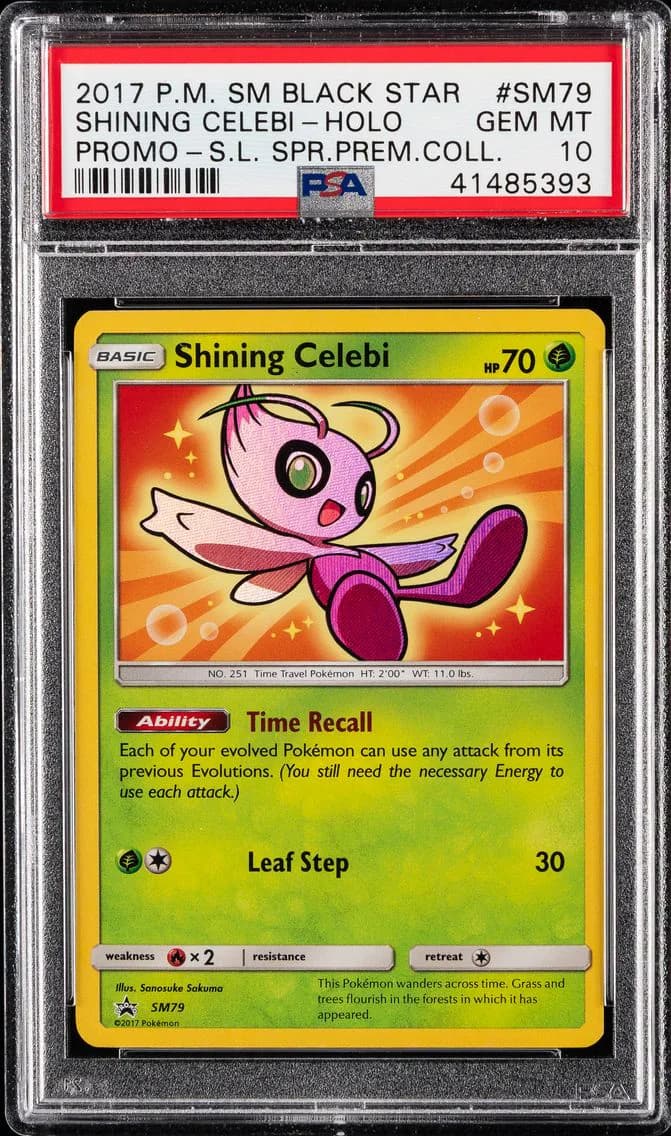 Shining Celebi-Holo, SM Black Star Promo, PSA 10