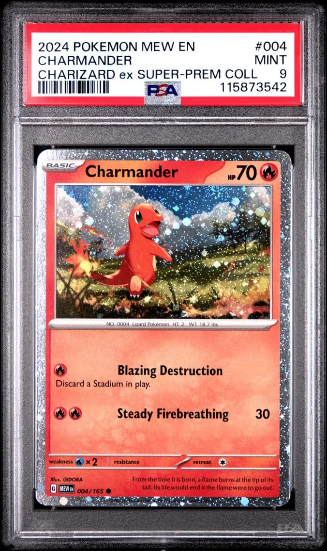 Charmander, 151, PSA 9