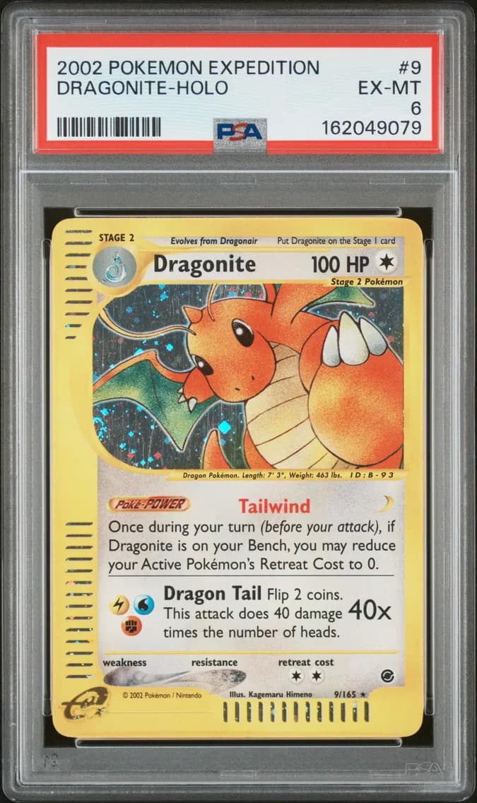 Dragonite-Holo, Expedition, PSA 6
