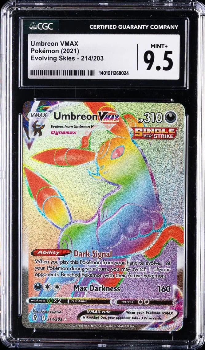 Umbreon VMAX, Sword & Shield Evolving Skies, CGC 9.5