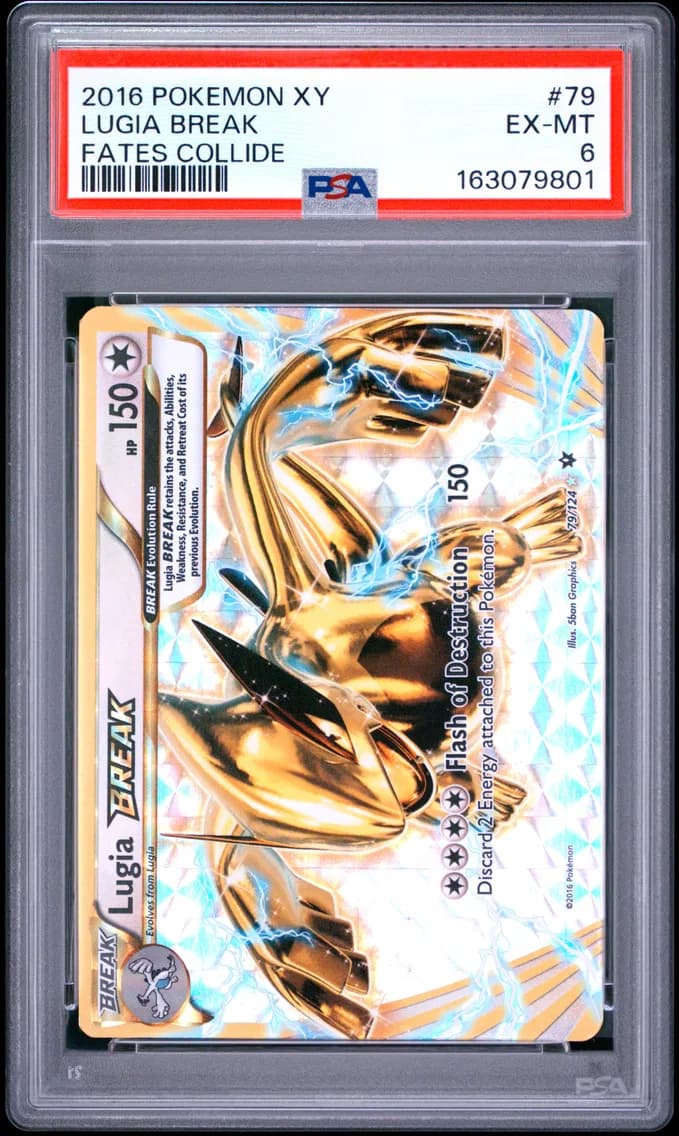 Lugia Break, XY Fates Collide, PSA 6