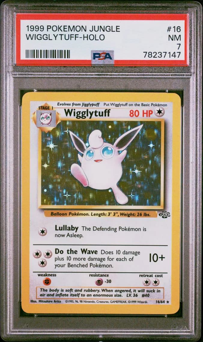 Wigglytuff-Holo, Jungle, PSA 7