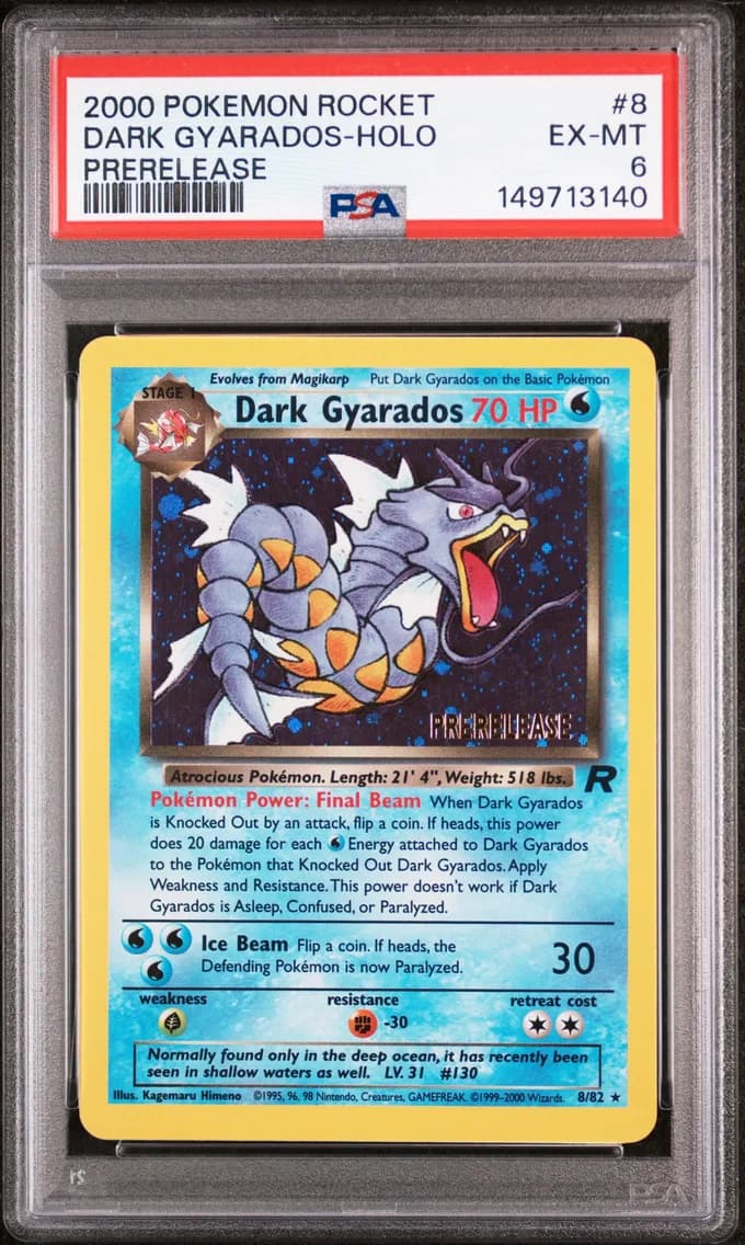 Dark Gyarados-Holo, Rocket, PSA 6