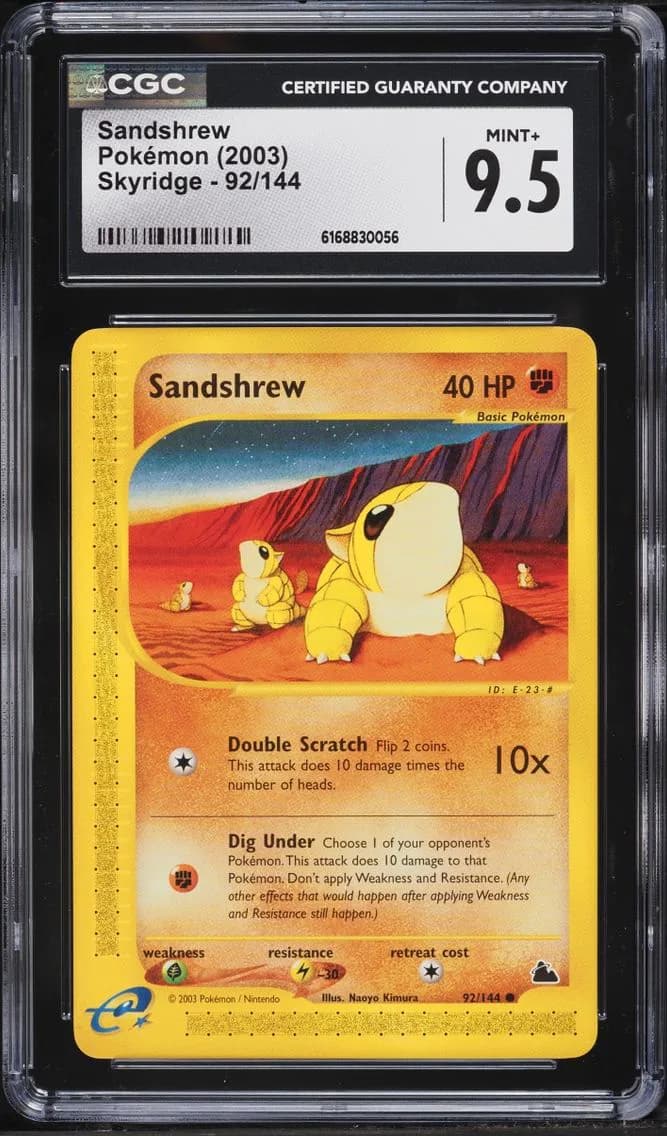 Skyridge Sandshrew, Skyridge, CGC 9.5