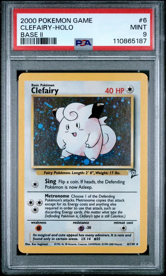 Clefairy-Holo, Game Base II, PSA 9