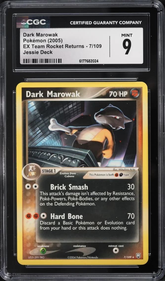 Dark Marowak, EX Team Rocket Returns, CGC 9