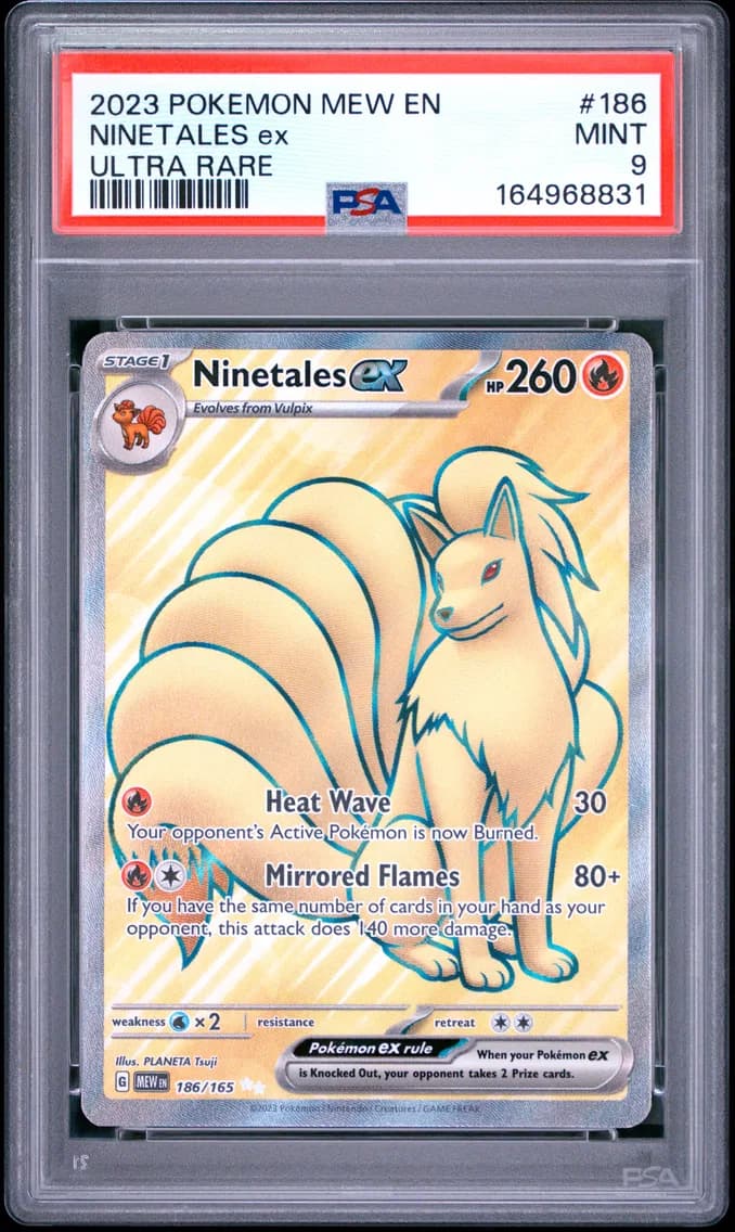 Ninetales EX, 151, PSA 9