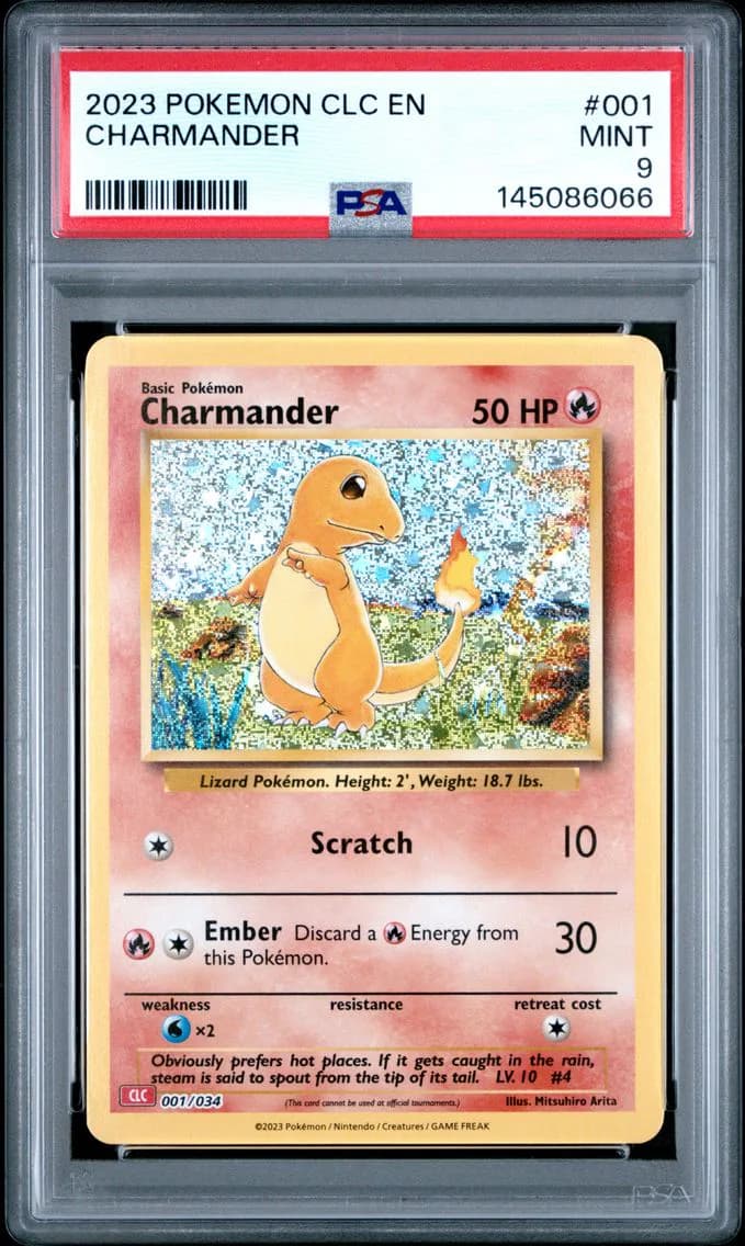 Charmander, Clc-Trading Card Game Classic Charizard & HO-Oh EX Deck, PSA 9