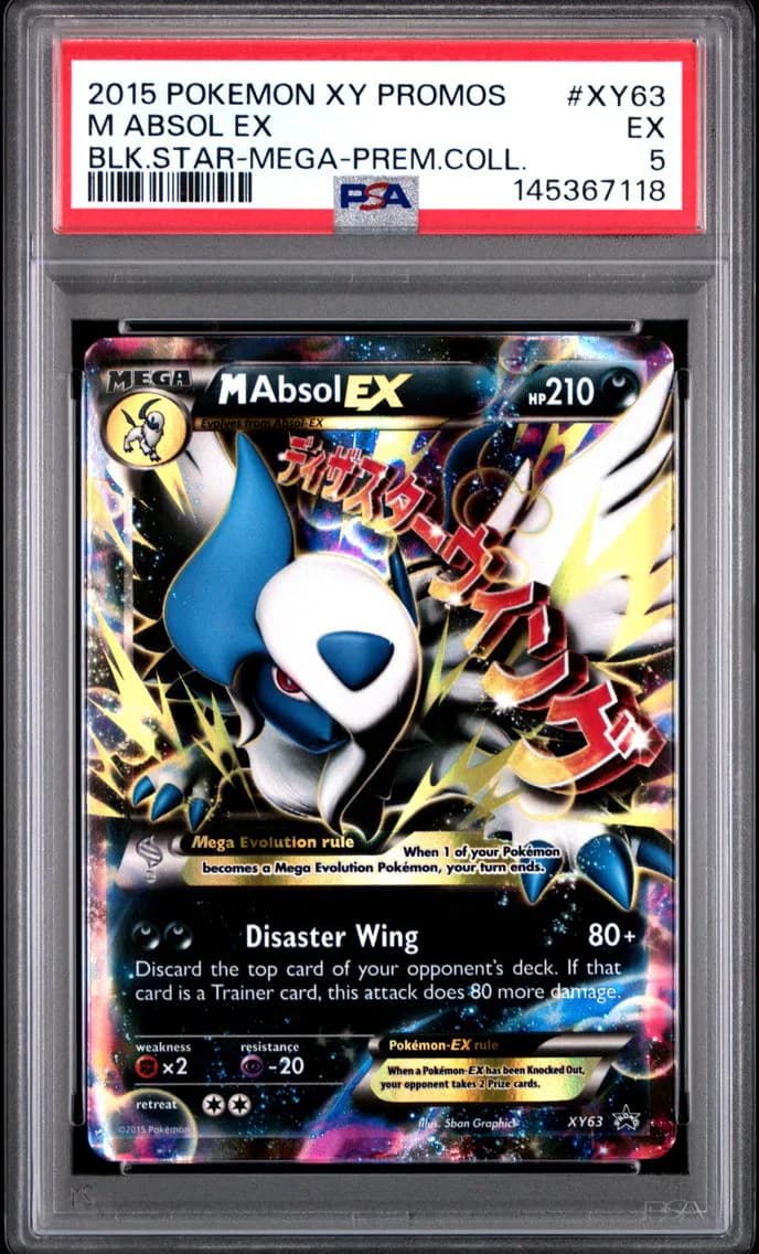 M Absol EX, XY Black Star Promos, PSA 5