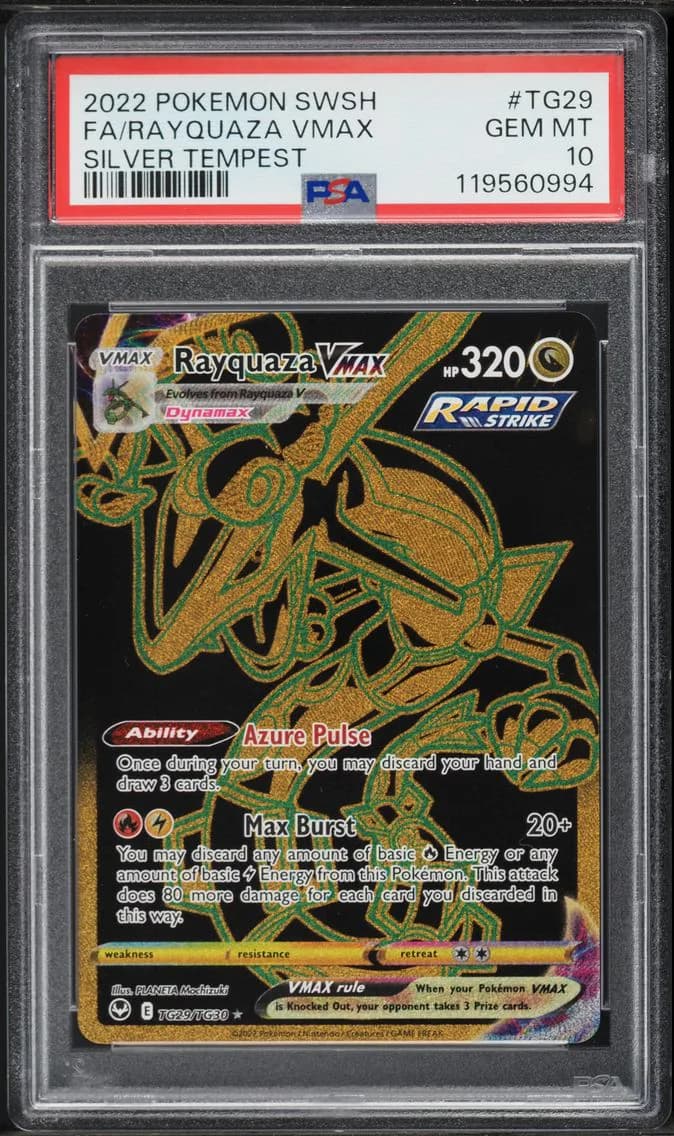 Rayquaza VMAX, Sword & Shield Silver Tempest, PSA 10