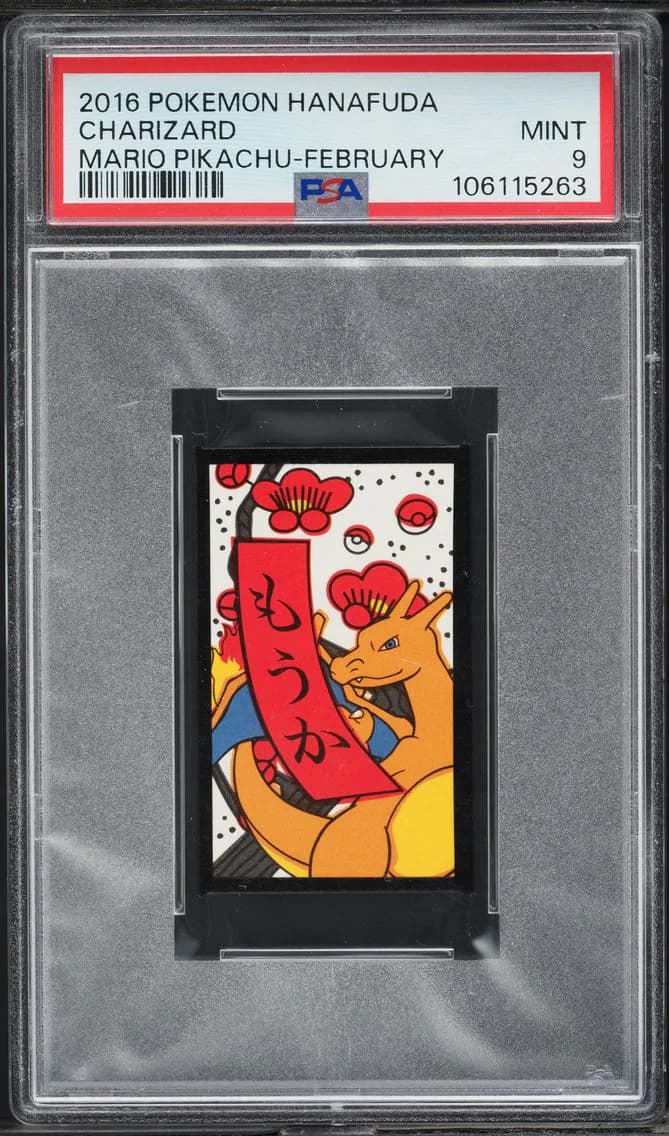 Charizard, Hanafuda Mario Pikachu, PSA 9