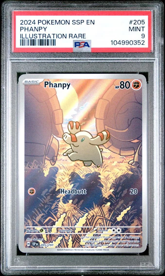 Phanpy, Surging Sparks, PSA 9
