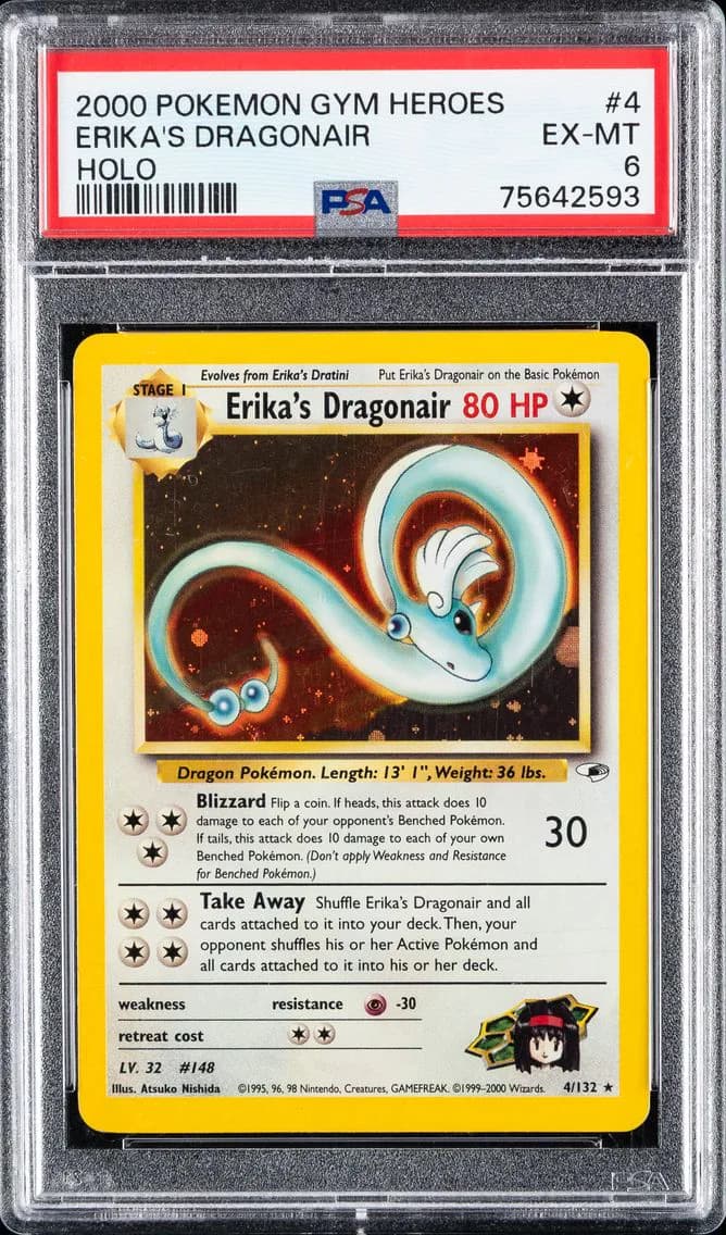 Erika's Dragonair, Gym Heroes, PSA 6