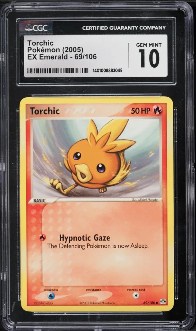 Torchic, EX Emerald, CGC 10