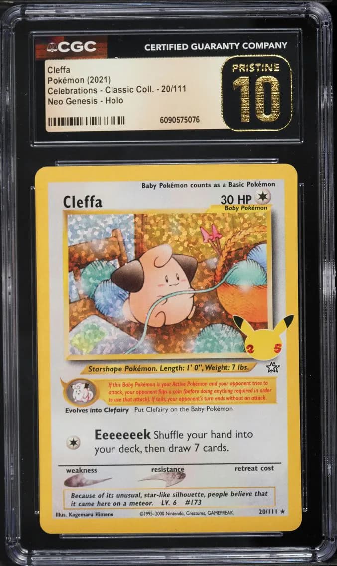 Cleffa-Holo, Celebrations - Classic Collection, CGC 10