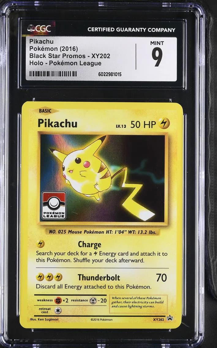 Pikachu, Black Star Promos - XY, CGC 9