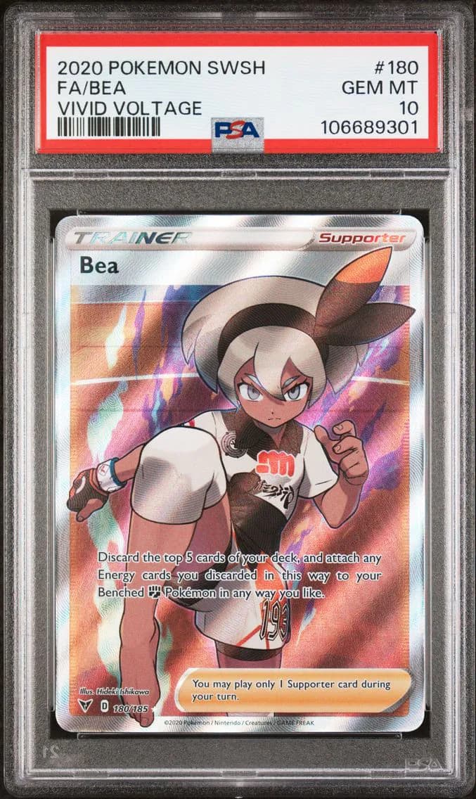 Bea, Sword & Shield Vivid Voltage, PSA 10