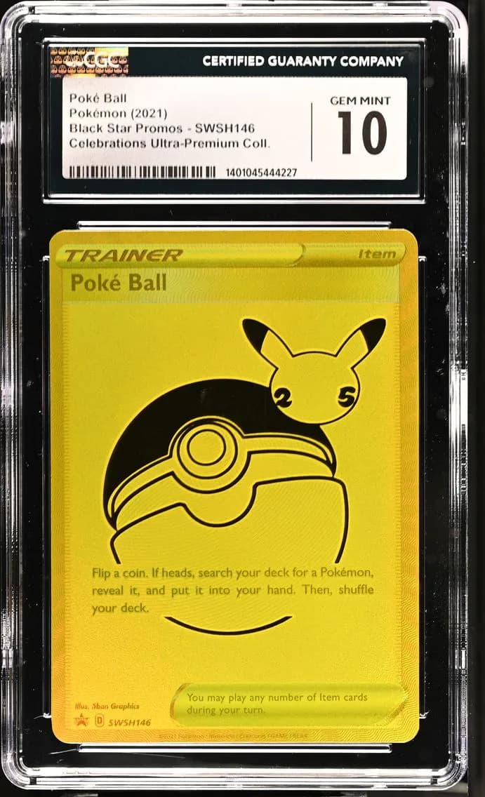 Poké Ball, Black Star Promos - Sword & Shield, CGC 10