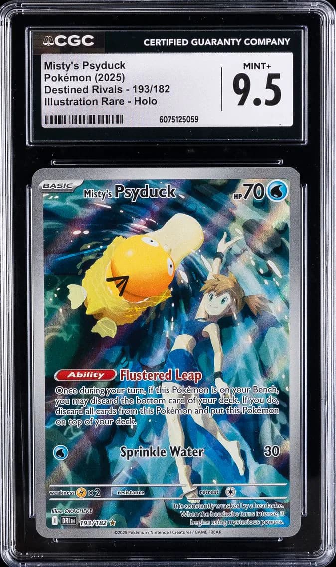 Misty's Psyduck, Destined Rivals, CGC 9.5