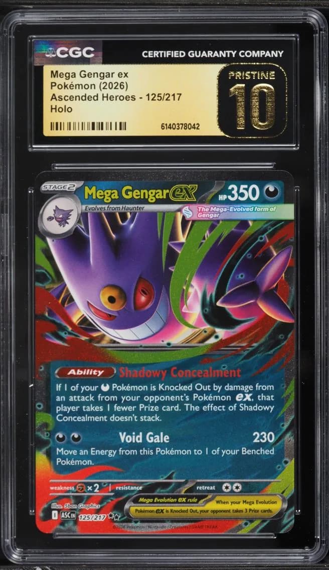 Mega Gengar ex, Ascended Heroes, CGC 10