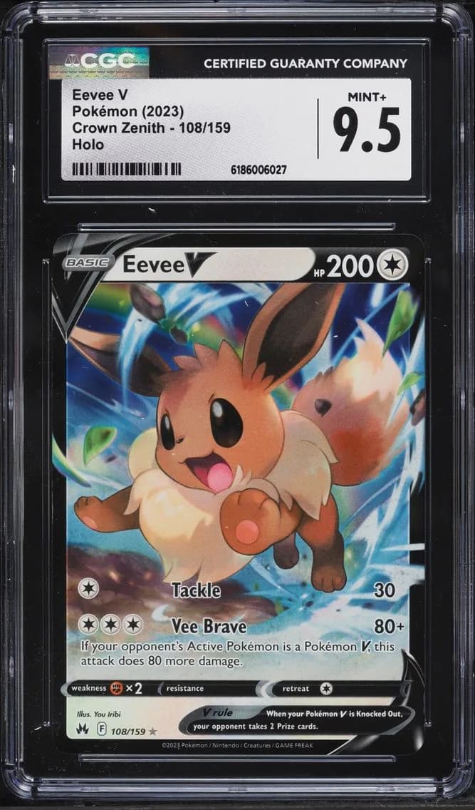 Eevee V, Crown Zenith, CGC 9.5