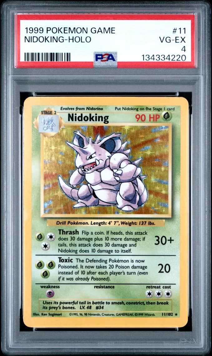 Nidoking-Holo, Game, PSA 4